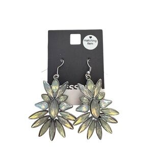 Elegant Silver and Gold Earrings Starburst Y2K 90s Retro‎ Fashion Costume